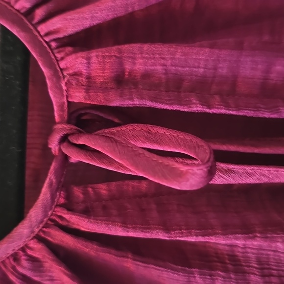 SAM AND JESS BRAND WOMEN'S JUNIOR BURGUNDY COLD SHOULDER TOP SIZE SMALL - Picture 9 of 16